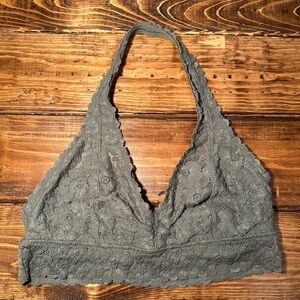 Aerie Halter Lace Bralette Large